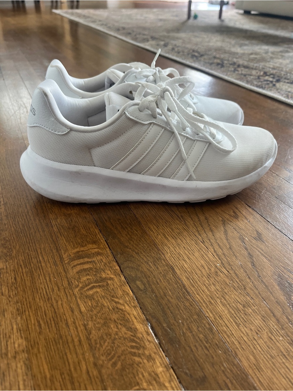white adidas sneakers